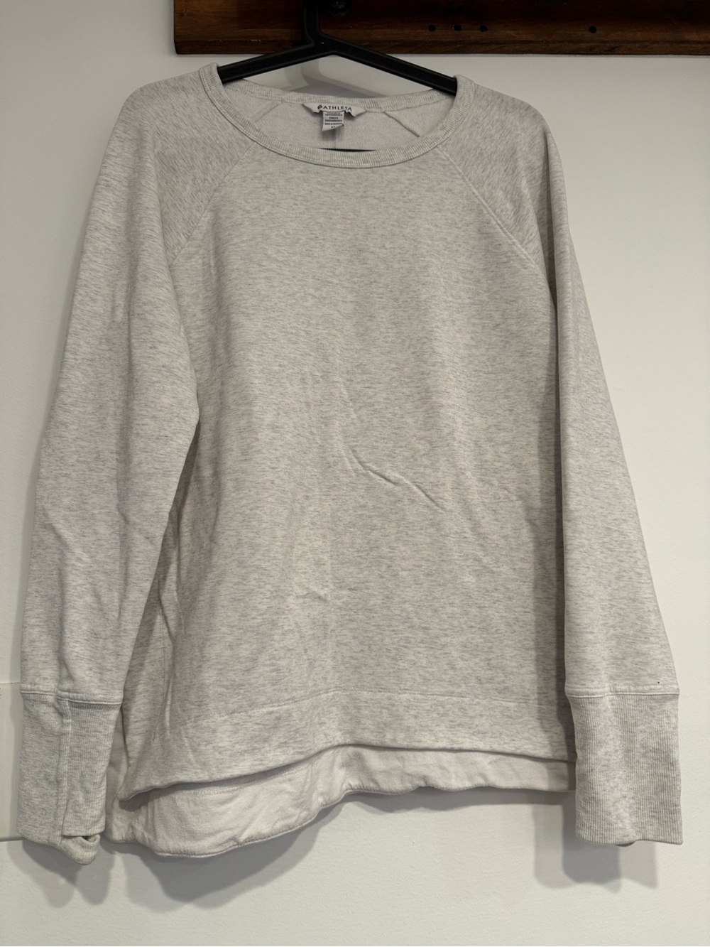 Athleta Light Gray Crewneck Sweatshirt